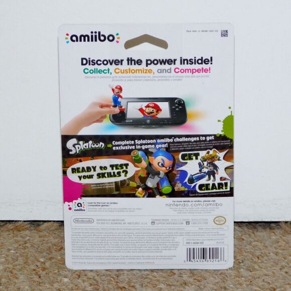 Nintendo Splatoon Inkling Boy Amiibo Figure MIB Brand New Wii U 3DS NA - Picture 2 of 2